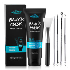Blackhead Removal Set: Mask, Needle & Silicone Brush - Deep Cleansing Pores