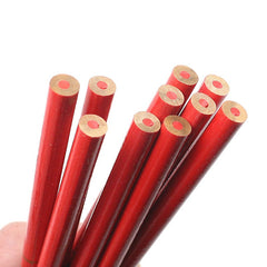 10pcs Red Woodworking Pencil Circular Marking Pen Dual Wood DIY Manual Tool
