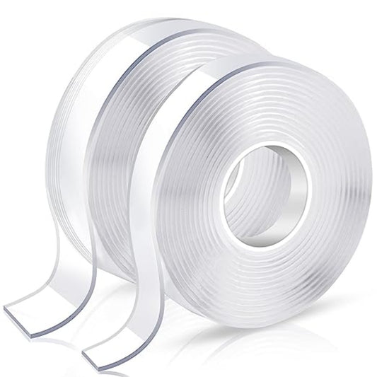 Heavy Duty Double Sided Tape Reusable Strong Sticky Strips Home Office Car