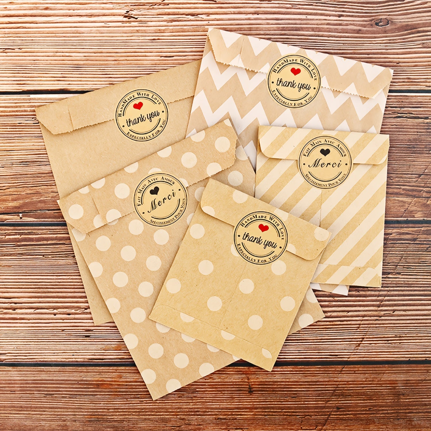 24pcs Paper Bag 13 X 16 With Stickers Gift Bags Treat Candy Bags Craft Bags
