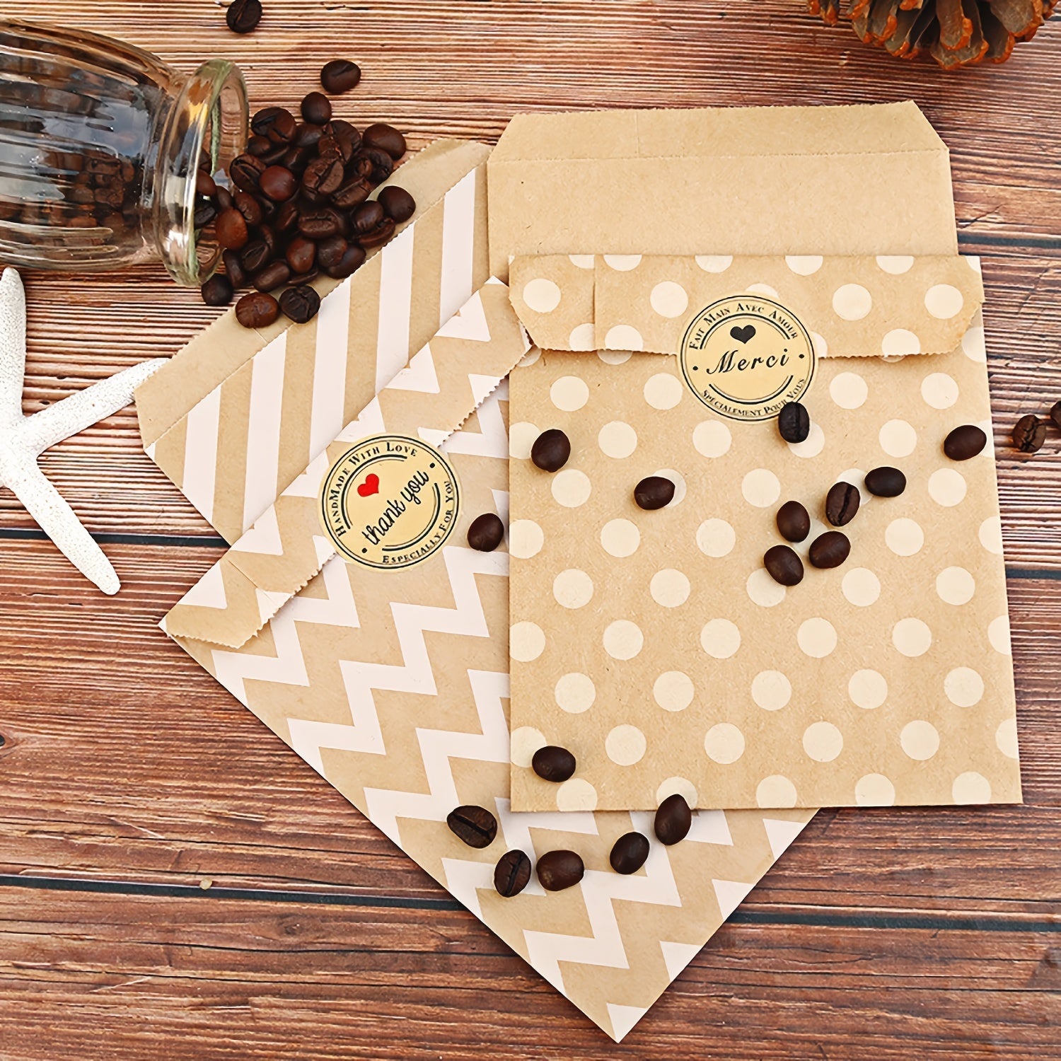 24pcs Paper Bag 13 X 16 With Stickers Gift Bags Treat Candy Bags Craft Bags