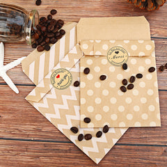 24pcs Paper Bag 13 X 16 With Stickers Gift Bags Treat Candy Bags Craft Bags