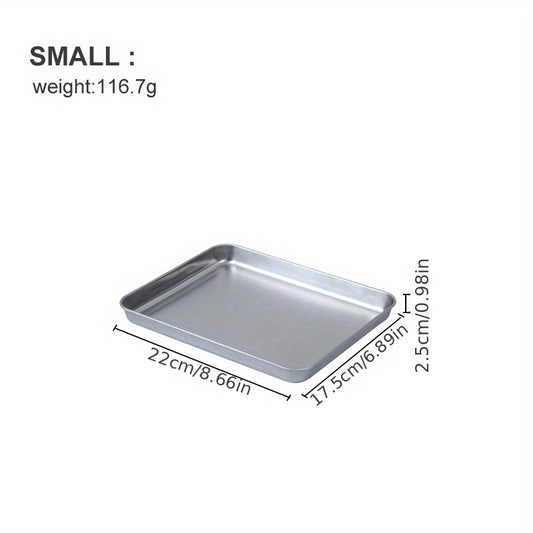 Stainless Steel Mesh Oven Tray Rectangular Barbecue Pan Drain Rack