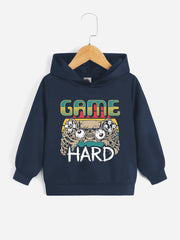 Scary Skeleton Gamepad Print Boys Hoodie