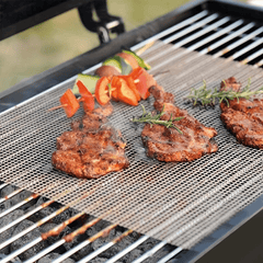 3pcs BBQ Grilling Mesh Non Stick Grill Reusable Round Mesh