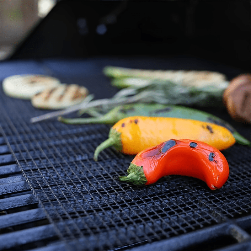 3pcs BBQ Grilling Mesh Non Stick Grill Reusable Round Mesh