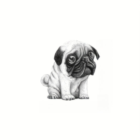 Pug Dog Self Adhesive Decals Car Motorcycle Wall