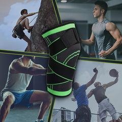 2pcs Elastic Pressurized Knee Pads Outdoor Sports Protection