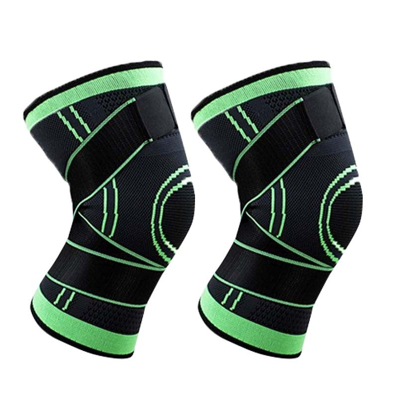 2pcs Elastic Pressurized Knee Pads Outdoor Sports Protection