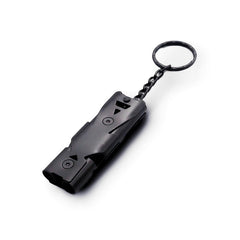 Dual Tube Survival Whistle Camping Safety Keychain Tool