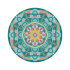 Ethnic Style Rubber Coaster Heat Resistant Tea Mat