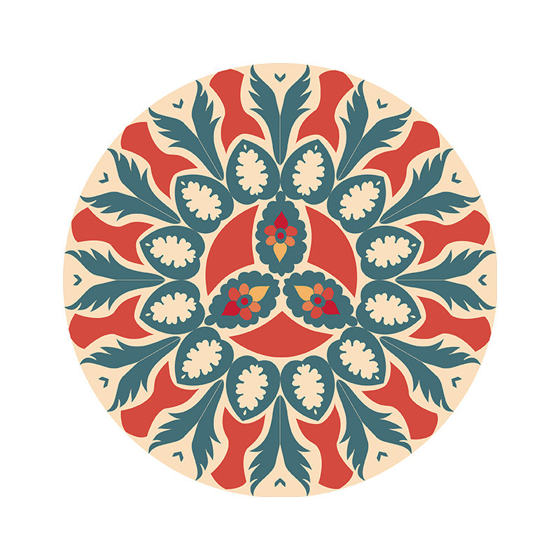 Ethnic Style Rubber Coaster Heat Resistant Tea Mat