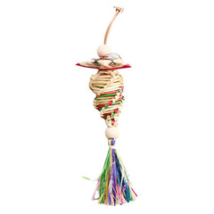Straw Parrot Chew Skewers Raffia Straw Bird Toy