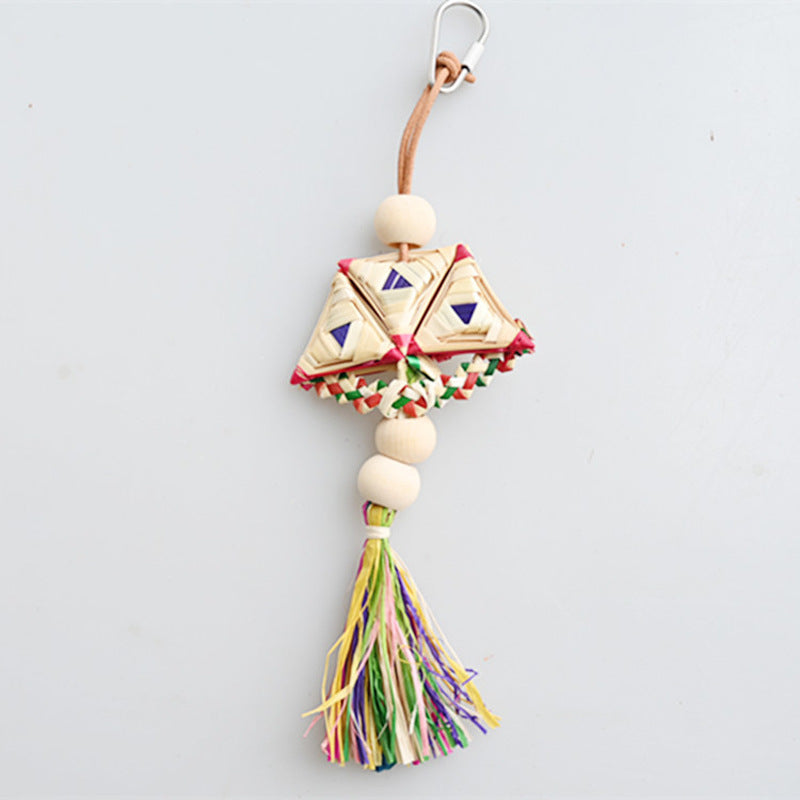 Straw Parrot Chew Skewers Raffia Straw Bird Toy
