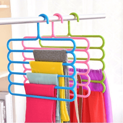 5-Layer Non-Slip Clothes Hanger Pants Storage Rack