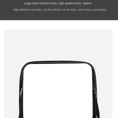 Waterproof Cosmetic & Toiletry Bag With Mirror Travel Makeup Case Large Capacity
