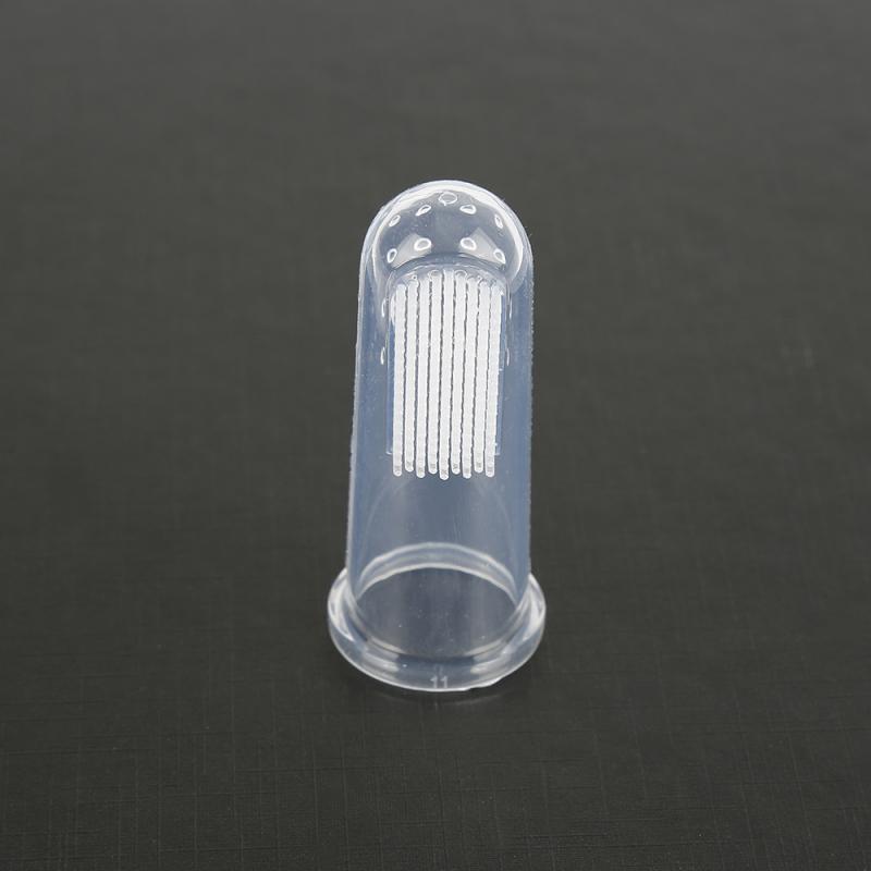 1pc Pet Toothbrush Soft Finger Cover Tooth Brushing Care Tool