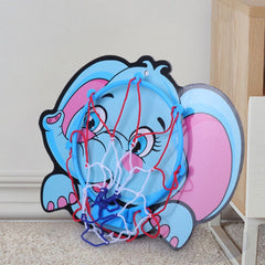 Kids Basketball Hoop Kit Cartoon Animals Basketball Stand Game Toys