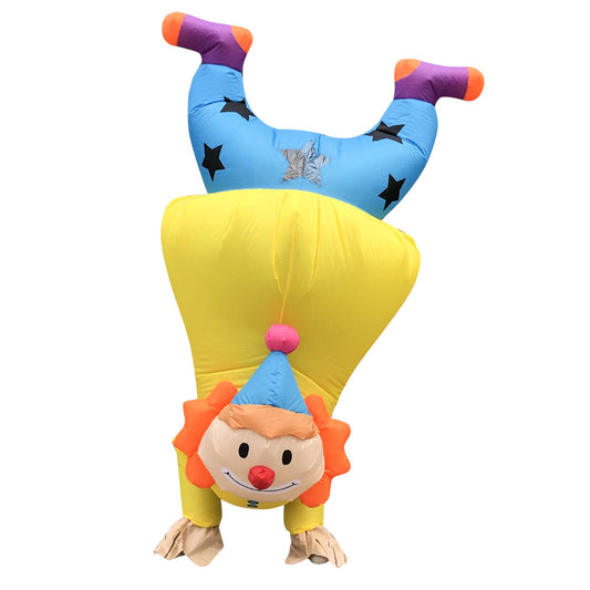 Handstand Clown Inflatable Costume for Adult Men Women Halloween Cosplay