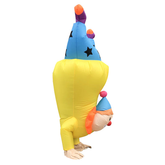 Handstand Clown Inflatable Costume for Adult Men Women Halloween Cosplay