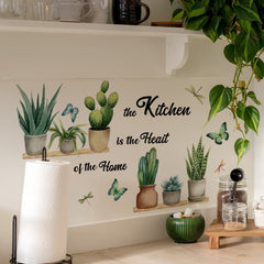 Cactus Decal PVC Wall Sticker Removable Home Decor