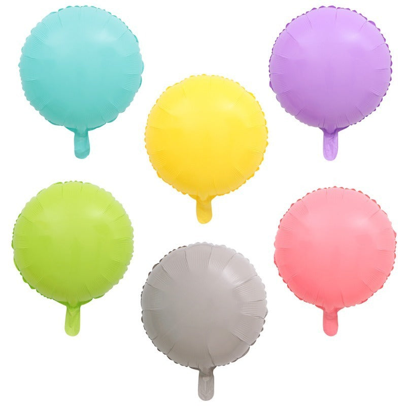 45 72 Cm Monochrome Ball Series Macaron Round Aluminum Film Balloon