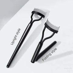 Eyelash Curler & Separator Metal Brush Comb