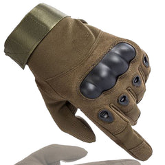 Men's Full Finger Tactical Gloves for Motorcyclist Paintball Combat Driving