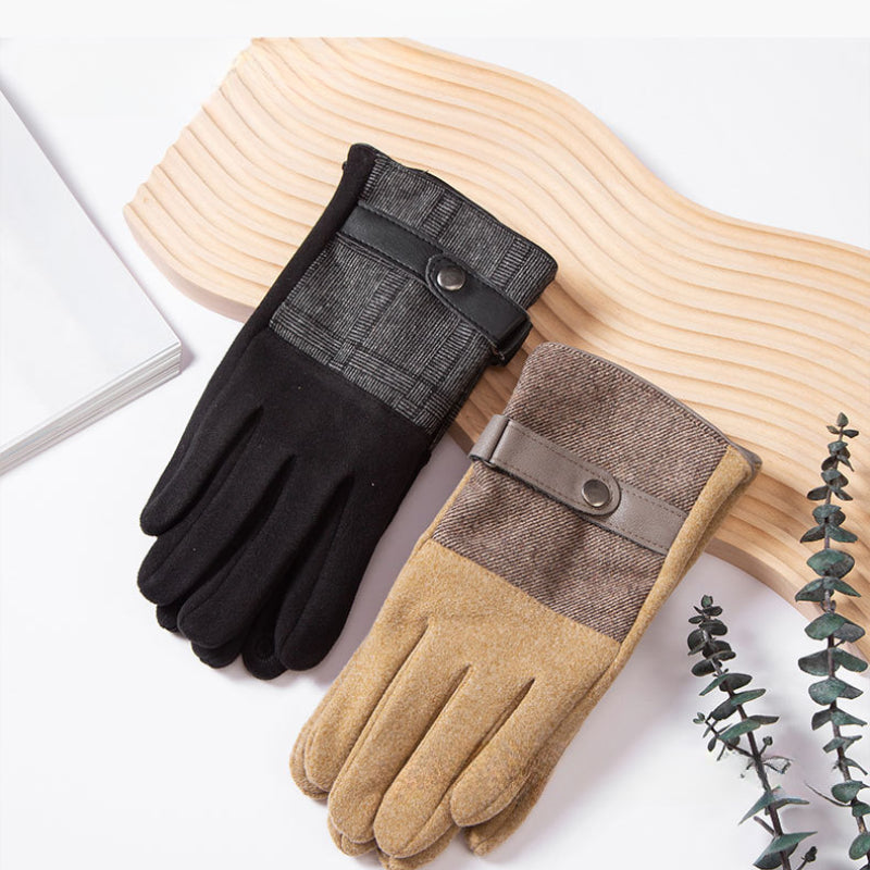 Men's Winter Plush Warm Cycling Gloves
