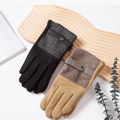 Men's Winter Plush Warm Cycling Gloves