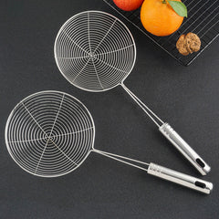 Stainless Steel Wire Skimmer Spoon with Handle for Frying Kitchen Cooking