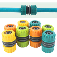 3pcs 1/2 Garden Hose Coupling Plastic Quick Connector 12mm Dark Green Light Gree