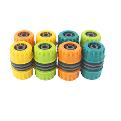 3pcs 1/2 Garden Hose Coupling Plastic Quick Connector 12mm Dark Green Light Gree