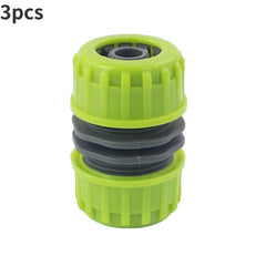 3pcs 1/2 Garden Hose Coupling Plastic Quick Connector 12mm Dark Green Light Gree