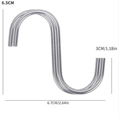 10Pcs Bathroom Storage S-Shaped Hook