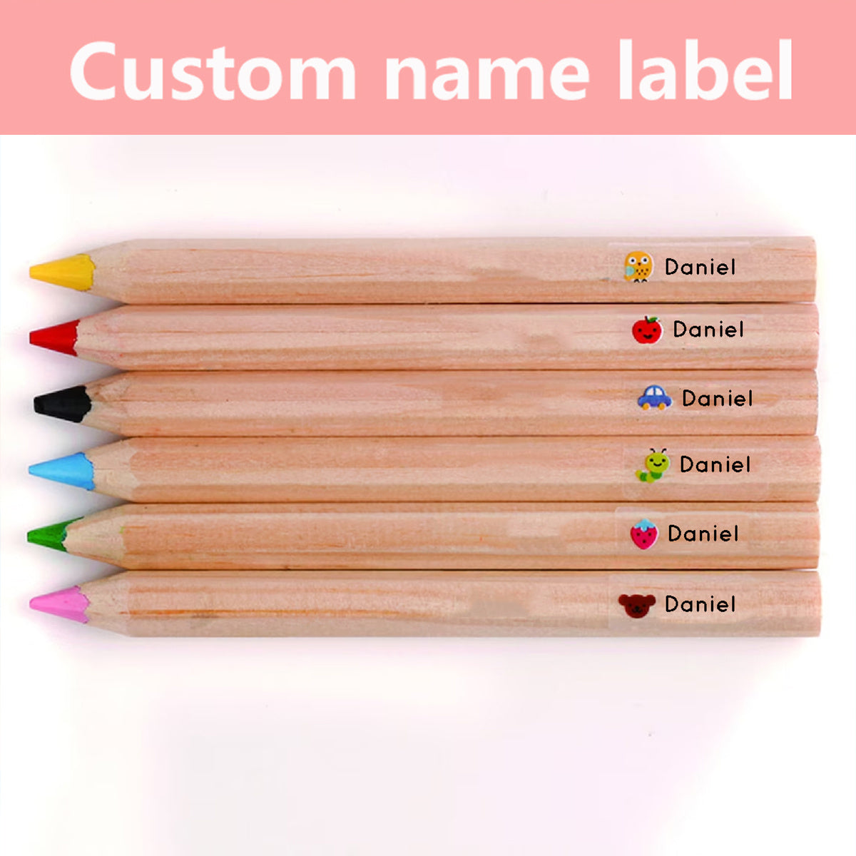 Custom Name Stickers Waterproof School Stationery Labels