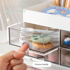 Student Desktop Storage Box Drawer Organizer Pen Holder Shelf