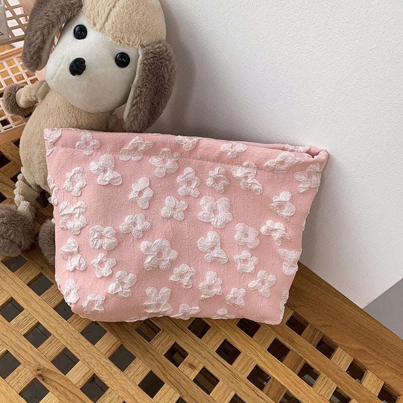 Floral Pattern Clutch Makeup Bag Travel Organizer Gift