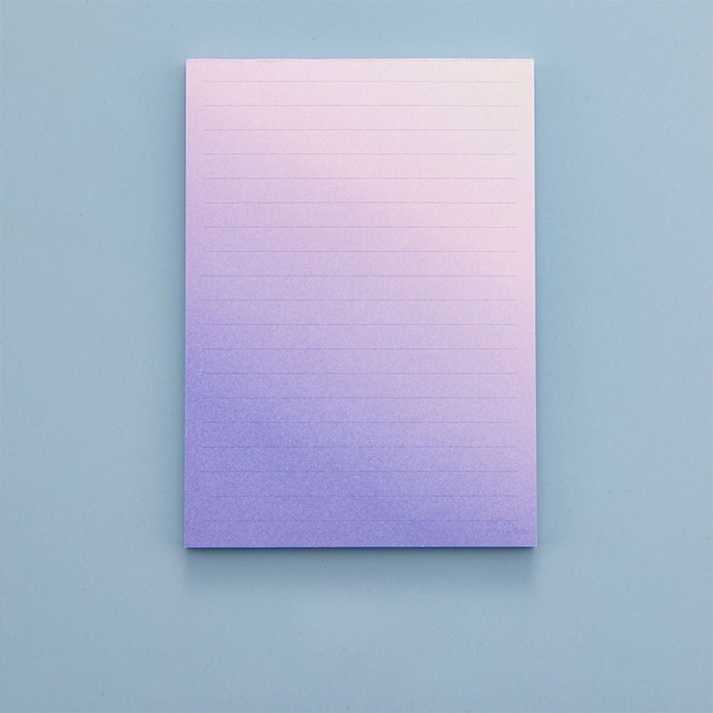 Purple Gradient Tearable Note Pad Non sticky Plan Message Memo Sticky Note Paper