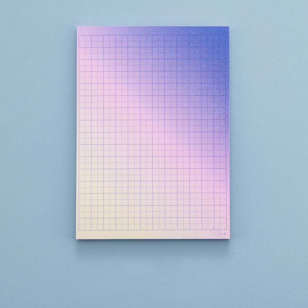 Purple Gradient Tearable Note Pad Non sticky Plan Message Memo Sticky Note Paper