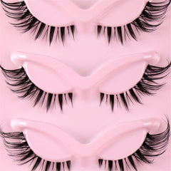 5 Pairs 3D Winged End Eye Elongated Eyelashes Cat Eye False Eyelashes