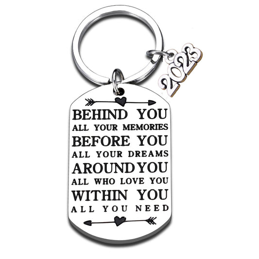 Graduates Inspirational Keychain Pendant Graduation Gift