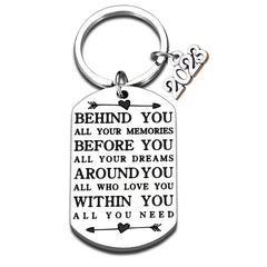 Graduates Inspirational Keychain Pendant Graduation Gift