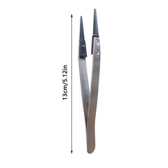 High Precision ESD Tweezers Stainless Steel Body