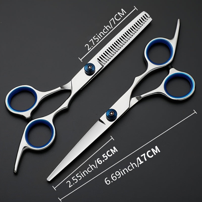6pcs Hairdressing Scissors Set Cutting Thinning Haircut Styling Combs