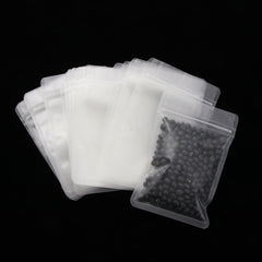 20pcs Matte Transparent Zipper Plastic Bag Aluminum Foil Food Pouch