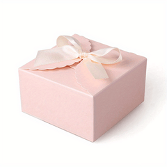10pcs Pink Gift Boxes With Ribbons - Ideal for Weddings, Baby Showers, Birthdays