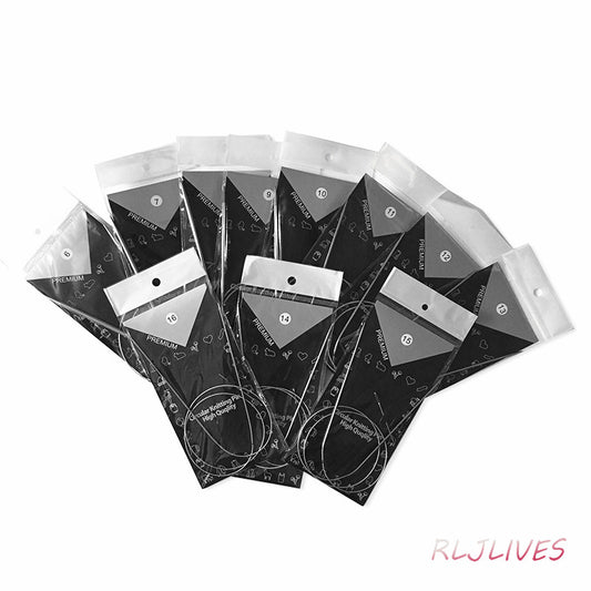 11pcs Stainless Circular Knitting Needles Crochet Weaving Pins Needlework Tools