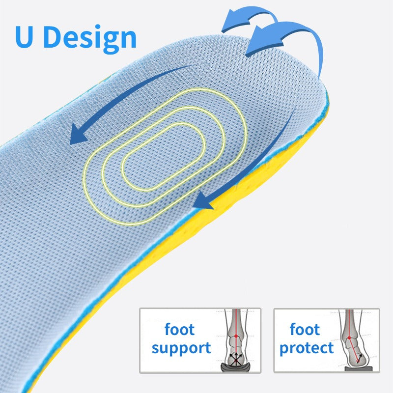 Breathable Sneaker Insoles Men's Women's Footbed Sole Pad for Running