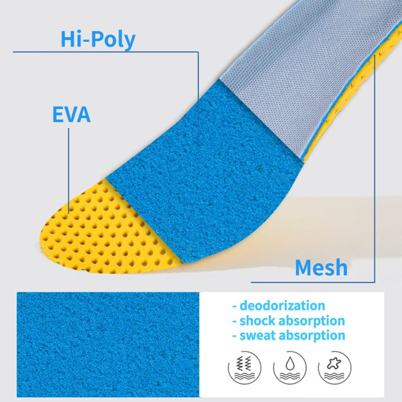 Breathable Sneaker Insoles Men's Women's Footbed Sole Pad for Running